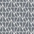 Geometric vector pattern, repeating linear triangle in different size. Graphic clean for fabric, wallpaper, printing.