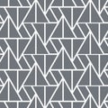 Geometric vector pattern, repeating linear triangle in different size. Graphic clean for fabric, wallpaper, printing.