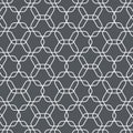 Geometric vector pattern, repeating geometric rounded on corners of hexagon shape Royalty Free Stock Photo