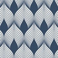 Geometric vector pattern.simple fashion fabric print. Vector repeating tile texture. Roof tiling or fish scale shapes motif