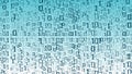 Binary code cyberspace, computer cloud random numbers Royalty Free Stock Photo