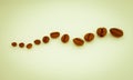 Geometric view of coffee beans