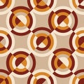 Geometric vintage 60s or 70s style seamless pattern