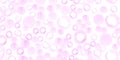 Geometric Watercolor Circles Pattern. Pink Rounds Design. Pastel Drawn Dots Wallpaper. Seamless Watercolor Circles. Art