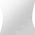 Geometric waving, wavy parallel lines. Ripple, twisted lines pattern. Squeeze, sway, squish distort, deform effect on stripes,