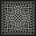 Geometric web icon. Angular net shape. Star symmetry figure. Abstract vector symbol. Royalty Free Stock Photo