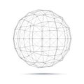 Geometric wire mesh sphere