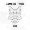 Geometric wolf head Royalty Free Stock Photo