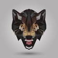 Geometric wolf Royalty Free Stock Photo