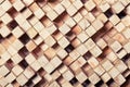 Geometric wood background