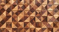 Geometric Wood Panel Texture With Diamond Pattern In Various Browns background Royalty Free Stock Photo