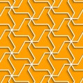 Geometric yellow background with outline extrude effect