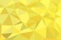 Geometric yellow background with triangular polygons. Abstract design. Vector illustration.