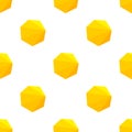 Geometric yellow figures pattern.