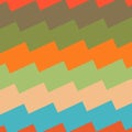 Geometric zigzag retro pattern. Vector background