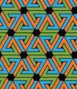 Geometric zigzag seamless pattern, ethnic vector Royalty Free Stock Photo