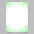 Ray burst page template - gradient vector flyer background