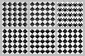 Geometrical abstract square pattern background set Royalty Free Stock Photo