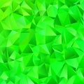 Geometrical abstract tiled triangle background - vector mosaic design from green toned triangles Royalty Free Stock Photo