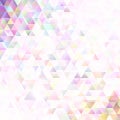 Geometrical abstract triangular background - vector graphic design Royalty Free Stock Photo