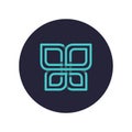 Geometrical butterfly logo