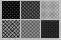 Abstract seamless diagonal square pattern background design set Royalty Free Stock Photo