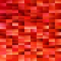 Geometrical gradient rectangle background - mosaic vector graphic from rectangles in red tones