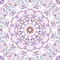 Abstract oriental psychedelic stone ornament mandala background design