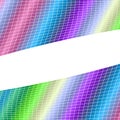 Geometrical grid background - vector illustration from curved angular lines