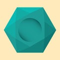geometrical hexagon. Vector illustration decorative design