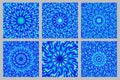 Geometrical hypnotic dynamic abstract radial pattern background design set