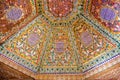 Geometrical interior islamic mosaic art in the Morocco Royalty Free Stock Photo