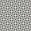 Vector black and white, mix turkish abstract flower stock monochrome pattern