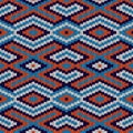 Ornate seamless knitted pattern Royalty Free Stock Photo