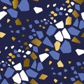 Geometrical particles color seamless pattern