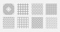 Geometrical pattern. Abstract digital backgrounds technology frames tech shapes vector illustrations