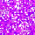 Geometrical pattern background - abstract colorful vector graphic Royalty Free Stock Photo