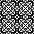 Black and white seamless geomatrical abstact pattern,digonal lines formed rhombus and star design in it.
