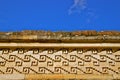 Geometrical pattern (Grecos), Mitla ruins, Mexico Royalty Free Stock Photo