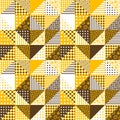 Geometrical pattern made of dots and stripes Royalty Free Stock Photo
