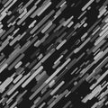 Geometrical random diagonal stripe background pattern - illustration from grey rounded stripes with shadow effects