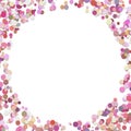 Geometrical random dot background - vector design from colored circles