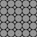 Geometrical repeating pattern - vector circle design background Royalty Free Stock Photo