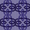 Geometrical seamless knitted pattern Royalty Free Stock Photo