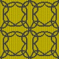 Geometrical seamless knitted pattern Royalty Free Stock Photo