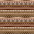 Geometrical seamless pattern with african motifs Royalty Free Stock Photo