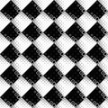 Monochrome square pattern background - abstract vector graphic design Royalty Free Stock Photo
