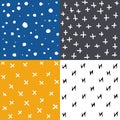 Seamless patterns with fabric textures