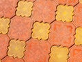 Geometries of sidewalk floor tiles in Nizwa