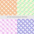 Geometry abstract set seamless pattern Royalty Free Stock Photo